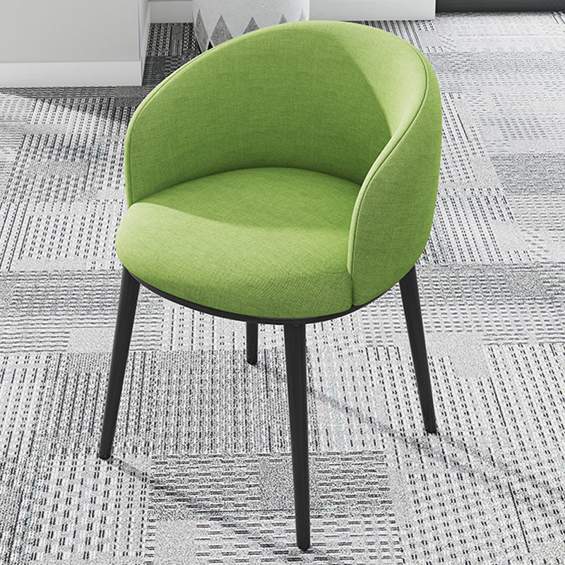 Modern Upholstered Home Arm Chair Solid Back Matte Finish Dining Chair Dark Green 1 Piece Clearhalo ' kitchen&dining_furn' 'Dining Chairs' 'Dining Tables & Seating' 'dining_chair' 'furn' 'furn_dining_chair' 'Furniture' 'furniture_dining_chair' 'Kitchen & Dining Furniture' 'kitchen' 4451729