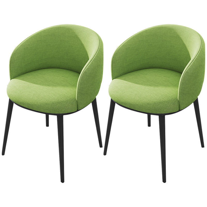 Modern Upholstered Home Arm Chair Solid Back Matte Finish Dining Chair Dark Green 2 Piece Set Clearhalo ' kitchen&dining_furn' 'Dining Chairs' 'Dining Tables & Seating' 'dining_chair' 'furn' 'furn_dining_chair' 'Furniture' 'furniture_dining_chair' 'Kitchen & Dining Furniture' 'kitchen' 4451730