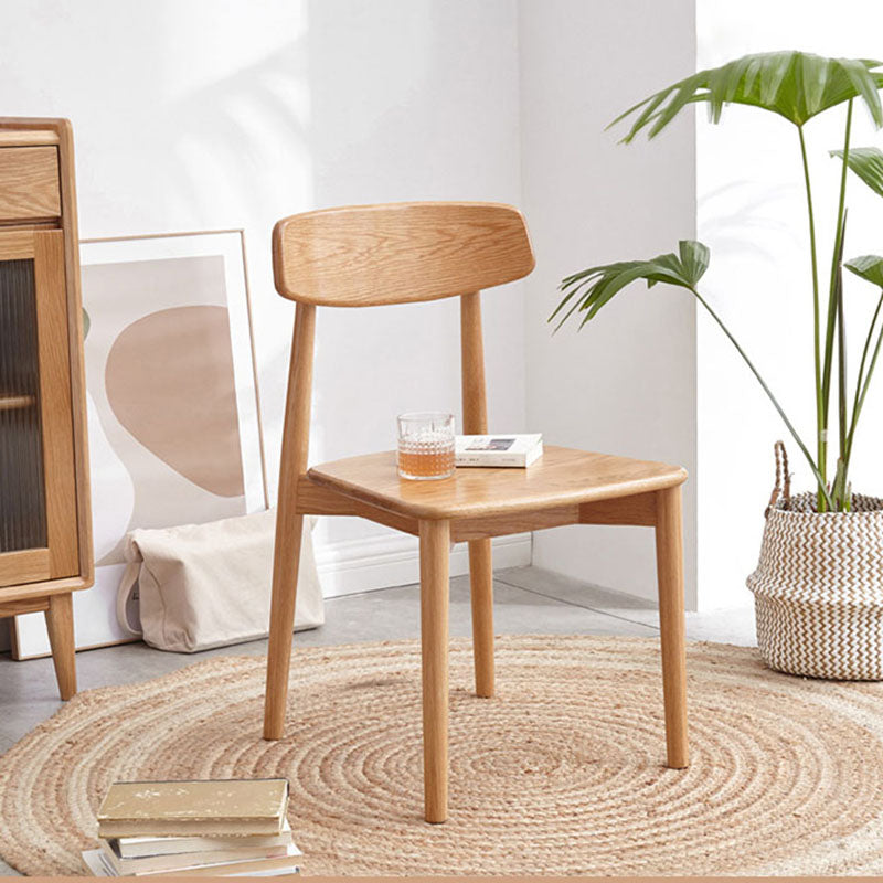 Contemporary Design Open Back Dining Side Chair Armless Chairs with Wood Legs Clearhalo ' kitchen&dining_furn' 'Dining Chairs' 'Dining Tables & Seating' 'dining_chair' 'furn' 'furn_dining_chair' 'Furniture' 'furniture_dining_chair' 'Kitchen & Dining Furniture' 'kitchen' 4451748