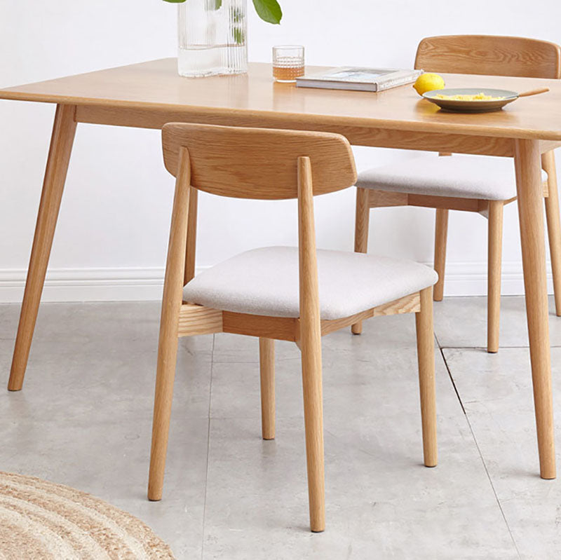 Contemporary Design Open Back Dining Side Chair Armless Chairs with Wood Legs Clearhalo ' kitchen&dining_furn' 'Dining Chairs' 'Dining Tables & Seating' 'dining_chair' 'furn' 'furn_dining_chair' 'Furniture' 'furniture_dining_chair' 'Kitchen & Dining Furniture' 'kitchen' 4451755
