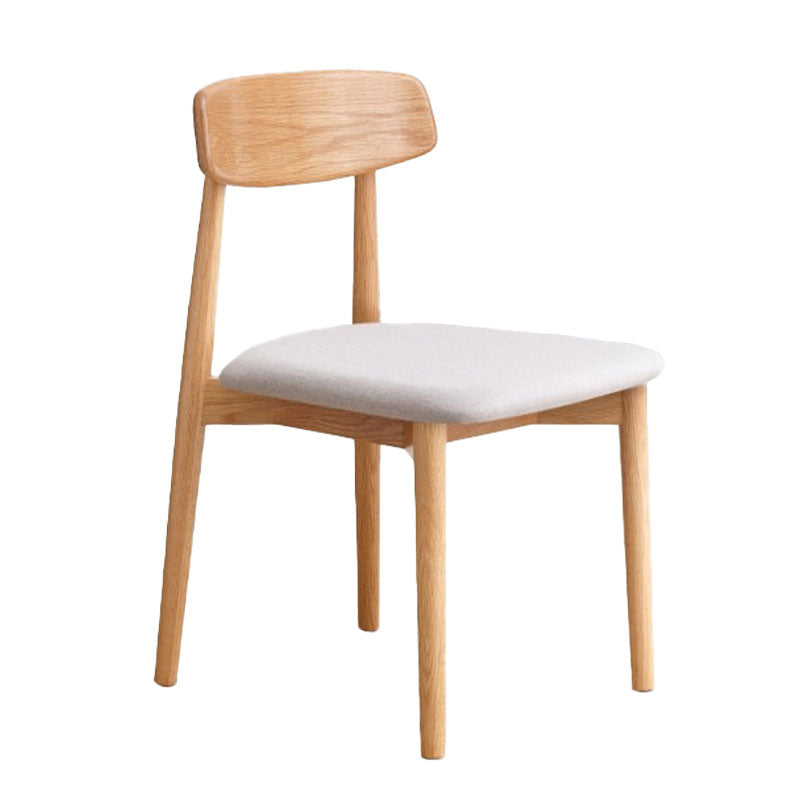 Contemporary Design Open Back Dining Side Chair Armless Chairs with Wood Legs Clearhalo ' kitchen&dining_furn' 'Dining Chairs' 'Dining Tables & Seating' 'dining_chair' 'furn' 'furn_dining_chair' 'Furniture' 'furniture_dining_chair' 'Kitchen & Dining Furniture' 'kitchen' 4451757