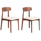 Contemporary Design Open Back Dining Side Chair Armless Chairs with Wood Legs Grey 2 Piece Set Clearhalo ' kitchen&dining_furn' 'Dining Chairs' 'Dining Tables & Seating' 'dining_chair' 'furn' 'furn_dining_chair' 'Furniture' 'furniture_dining_chair' 'Kitchen & Dining Furniture' 'kitchen' 4451758