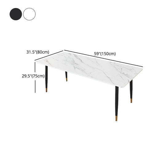 Modern Metal Dining Room Set 1/2/5/7 Pieces Dining Furniture Set Clearhalo 'Dining Room Sets' 'Dining Tables & Seating' 'dining_room_set' 'furn' 'furn_dining_room_set' 'Furniture' 'furniture_dining_room_set' 'Kitchen & Dining Furniture' 'kitchen&dining_furn' 'kitchen' 4451800