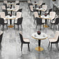 1/2/3/4/5 Pcs Metal Modern Dining Set with Round Dining Table Dinette Set Clearhalo 'Dining Room Sets' 'Dining Tables & Seating' 'dining_room_set' 'furn' 'furn_dining_room_set' 'Furniture' 'furniture_dining_room_set' 'Kitchen & Dining Furniture' 'kitchen&dining_furn' 'kitchen' 4451830