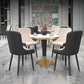 1/2/3/4/5 Pcs Metal Modern Dining Set with Round Dining Table Dinette Set Clearhalo 'Dining Room Sets' 'Dining Tables & Seating' 'dining_room_set' 'furn' 'furn_dining_room_set' 'Furniture' 'furniture_dining_room_set' 'Kitchen & Dining Furniture' 'kitchen&dining_furn' 'kitchen' 4451836