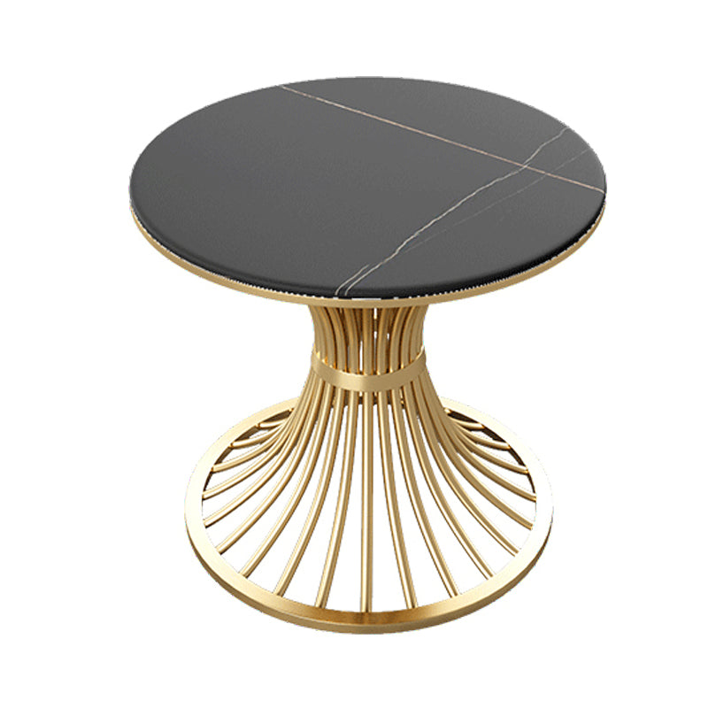 1/5 Pcs Metal Glam Style Dining Room Set with Round Table and Pedestal Base Dining Set Clearhalo 'Dining Room Sets' 'Dining Tables & Seating' 'dining_room_set' 'furn' 'furn_dining_room_set' 'Furniture' 'furniture_dining_room_set' 'Kitchen & Dining Furniture' 'kitchen&dining_furn' 'kitchen' 4451880