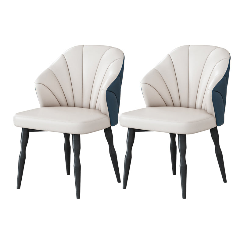 1/2/7/9 Pcs Metal Modern Dining Room Set with Round Indoor Table Dining Set 2 Blue Chairs Clearhalo 'Dining Room Sets' 'Dining Tables & Seating' 'dining_room_set' 'furn' 'furn_dining_room_set' 'Furniture' 'furniture_dining_room_set' 'Kitchen & Dining Furniture' 'kitchen&dining_furn' 'kitchen' 4451957