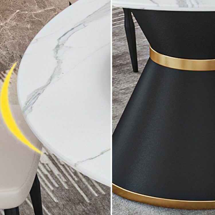 1/2/7/9 Pcs Metal Modern Dining Room Set with Round Indoor Table Dining Set Clearhalo 'Dining Room Sets' 'Dining Tables & Seating' 'dining_room_set' 'furn' 'furn_dining_room_set' 'Furniture' 'furniture_dining_room_set' 'Kitchen & Dining Furniture' 'kitchen&dining_furn' 'kitchen' 4451966