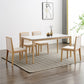 Modern 1/4/5/7 Pieces Dining Set Sintered Stone Top Dining Table Set with Chairs 5 Pieces: Table, 4 Chairs Clearhalo 'Dining Room Sets' 'Dining Tables & Seating' 'dining_room_set' 'furn' 'furn_dining_room_set' 'Furniture' 'furniture_dining_room_set' 'Kitchen & Dining Furniture' 'kitchen&dining_furn' 'kitchen' 4451982