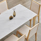 Modern 1/4/5/7 Pieces Dining Set Sintered Stone Top Dining Table Set with Chairs Clearhalo 'Dining Room Sets' 'Dining Tables & Seating' 'dining_room_set' 'furn' 'furn_dining_room_set' 'Furniture' 'furniture_dining_room_set' 'Kitchen & Dining Furniture' 'kitchen&dining_furn' 'kitchen' 4451986