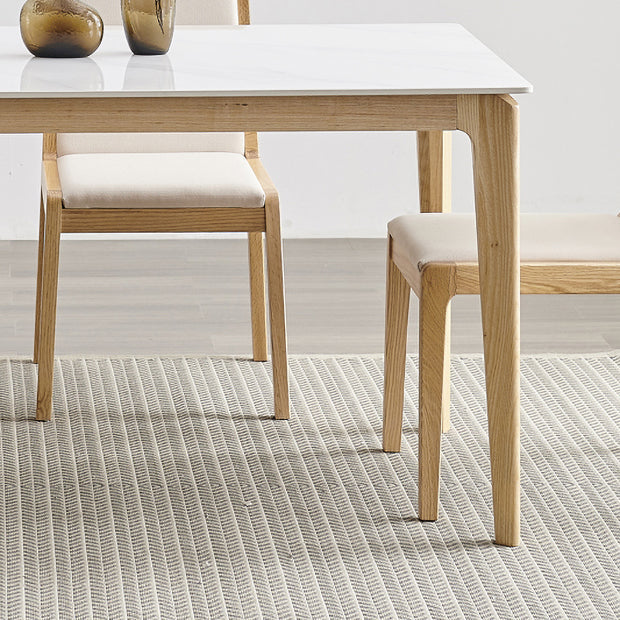 Modern 1/4/5/7 Pieces Dining Set Sintered Stone Top Dining Table Set with Chairs Clearhalo 'Dining Room Sets' 'Dining Tables & Seating' 'dining_room_set' 'furn' 'furn_dining_room_set' 'Furniture' 'furniture_dining_room_set' 'Kitchen & Dining Furniture' 'kitchen&dining_furn' 'kitchen' 4451992