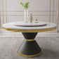 Glam 1/4/5/7/9 Pieces Dining Set Sintered Stone Dining Table Set for Home Use Clearhalo 'Dining Room Sets' 'Dining Tables & Seating' 'dining_room_set' 'furn' 'furn_dining_room_set' 'Furniture' 'furniture_dining_room_set' 'Kitchen & Dining Furniture' 'kitchen&dining_furn' 'kitchen' 4452003