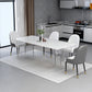Modern 1/4/5 Pieces Dining Set with Sintered Stone Table and Leather Chairs Dinette Set 5 Pieces: White Table, 4 Chairs Clearhalo 'Dining Room Sets' 'Dining Tables & Seating' 'dining_room_set' 'furn' 'furn_dining_room_set' 'Furniture' 'furniture_dining_room_set' 'Kitchen & Dining Furniture' 'kitchen&dining_furn' 'kitchen' 4452014