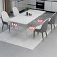 Modern 1/4/5 Pieces Dining Set with Sintered Stone Table and Leather Chairs Dinette Set Clearhalo 'Dining Room Sets' 'Dining Tables & Seating' 'dining_room_set' 'furn' 'furn_dining_room_set' 'Furniture' 'furniture_dining_room_set' 'Kitchen & Dining Furniture' 'kitchen&dining_furn' 'kitchen' 4452027