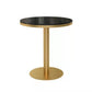 1/3 Pcs Metal Glam Dining Room Set with Round Table and Pedestal Base Dining Set Black 24"L x 24"W Clearhalo 'Dining Room Sets' 'Dining Tables & Seating' 'dining_room_set' 'furn' 'furn_dining_room_set' 'Furniture' 'furniture_dining_room_set' 'Kitchen & Dining Furniture' 'kitchen&dining_furn' 'kitchen' 4452038