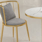 1/3 Pcs Metal Glam Dining Room Set with Round Table and Pedestal Base Dining Set Clearhalo 'Dining Room Sets' 'Dining Tables & Seating' 'dining_room_set' 'furn' 'furn_dining_room_set' 'Furniture' 'furniture_dining_room_set' 'Kitchen & Dining Furniture' 'kitchen&dining_furn' 'kitchen' 4452050