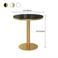 1/3 Pcs Metal Glam Dining Room Set with Round Table and Pedestal Base Dining Set Clearhalo 'Dining Room Sets' 'Dining Tables & Seating' 'dining_room_set' 'furn' 'furn_dining_room_set' 'Furniture' 'furniture_dining_room_set' 'Kitchen & Dining Furniture' 'kitchen&dining_furn' 'kitchen' 4452056