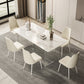 Modern 1/5/7 Pieces Dining Set Sintered Stone Dining Table Set with Leather Chairs Clearhalo 'Dining Room Sets' 'Dining Tables & Seating' 'dining_room_set' 'furn' 'furn_dining_room_set' 'Furniture' 'furniture_dining_room_set' 'Kitchen & Dining Furniture' 'kitchen&dining_furn' 'kitchen' 4452060