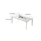 Contemporary 1/4/5/7 Pieces Dining Set Sintered Stone Dinette Furniture for Home Use Clearhalo 'Dining Room Sets' 'Dining Tables & Seating' 'dining_room_set' 'furn' 'furn_dining_room_set' 'Furniture' 'furniture_dining_room_set' 'Kitchen & Dining Furniture' 'kitchen&dining_furn' 'kitchen' 4452089