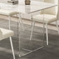 Modern 1/2/5/7 Pieces Rectangle Dining Set Sintered Stone Top Table with Leather Chairs Clearhalo 'Dining Room Sets' 'Dining Tables & Seating' 'dining_room_set' 'furn' 'furn_dining_room_set' 'Furniture' 'furniture_dining_room_set' 'Kitchen & Dining Furniture' 'kitchen&dining_furn' 'kitchen' 4452119