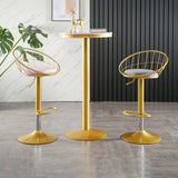 Glam Adjustable Counter Bar Stool Backrest Bar Stool with Footrest and Swivel Clearhalo 'Bar Furniture' 'Bar Stools' 'bar_stools' 'furn' 'furn_bar_stools' 'furniture_bar_stools' 'Kitchen & Dining Furniture' 'kitchen&dining_furn' 'kitchen' 'kitchen_furn' Furniture' 4452172