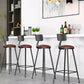 Industrial Armless Backrest Counter Stool Iron Cashier Bar Stool with Leather Cushion Clearhalo 'Bar Furniture' 'Bar Stools' 'bar_stools' 'furn' 'furn_bar_stools' 'furniture_bar_stools' 'Kitchen & Dining Furniture' 'kitchen&dining_furn' 'kitchen' 'kitchen_furn' Furniture' 4452307