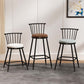 Modern Armless Backrest Counter Stool Steel Milk Tea Shop Bar Stool with Leather Cushion Clearhalo 'Bar Furniture' 'Bar Stools' 'bar_stools' 'furn' 'furn_bar_stools' 'furniture_bar_stools' 'Kitchen & Dining Furniture' 'kitchen&dining_furn' 'kitchen' 'kitchen_furn' Furniture' 4452449