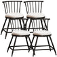Modern Armless Backrest Counter Stool Steel Milk Tea Shop Bar Stool with Leather Cushion White 4 Piece Set Short Stool(18"H) Clearhalo 'Bar Furniture' 'Bar Stools' 'bar_stools' 'furn' 'furn_bar_stools' 'furniture_bar_stools' 'Kitchen & Dining Furniture' 'kitchen&dining_furn' 'kitchen' 'kitchen_furn' Furniture' 4452469