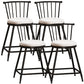 Modern Armless Backrest Counter Stool Steel Milk Tea Shop Bar Stool with Leather Cushion White 4 Piece Set Short Stool(22"H) Clearhalo 'Bar Furniture' 'Bar Stools' 'bar_stools' 'furn' 'furn_bar_stools' 'furniture_bar_stools' 'Kitchen & Dining Furniture' 'kitchen&dining_furn' 'kitchen' 'kitchen_furn' Furniture' 4452472