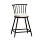 Modern Armless Backrest Counter Stool Steel Milk Tea Shop Bar Stool with Leather Cushion White 1 Piece Short Stool(22"H) Clearhalo 'Bar Furniture' 'Bar Stools' 'bar_stools' 'furn' 'furn_bar_stools' 'furniture_bar_stools' 'Kitchen & Dining Furniture' 'kitchen&dining_furn' 'kitchen' 'kitchen_furn' Furniture' 4452473
