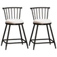 Modern Armless Backrest Counter Stool Steel Milk Tea Shop Bar Stool with Leather Cushion White 2 Piece Set Short Stool(22"H) Clearhalo 'Bar Furniture' 'Bar Stools' 'bar_stools' 'furn' 'furn_bar_stools' 'furniture_bar_stools' 'Kitchen & Dining Furniture' 'kitchen&dining_furn' 'kitchen' 'kitchen_furn' Furniture' 4452474