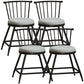 Modern Armless Backrest Counter Stool Steel Milk Tea Shop Bar Stool with Leather Cushion Grey 4 Piece Set Short Stool(18"H) Clearhalo 'Bar Furniture' 'Bar Stools' 'bar_stools' 'furn' 'furn_bar_stools' 'furniture_bar_stools' 'Kitchen & Dining Furniture' 'kitchen&dining_furn' 'kitchen' 'kitchen_furn' Furniture' 4452484