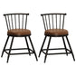 Modern Armless Backrest Counter Stool Steel Milk Tea Shop Bar Stool with Leather Cushion Coffee 2 Piece Set Short Stool(18"H) Clearhalo 'Bar Furniture' 'Bar Stools' 'bar_stools' 'furn' 'furn_bar_stools' 'furniture_bar_stools' 'Kitchen & Dining Furniture' 'kitchen&dining_furn' 'kitchen' 'kitchen_furn' Furniture' 4452501