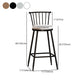 Modern Armless Backrest Counter Stool Steel Milk Tea Shop Bar Stool with Leather Cushion Clearhalo 'Bar Furniture' 'Bar Stools' 'bar_stools' 'furn' 'furn_bar_stools' 'furniture_bar_stools' 'Kitchen & Dining Furniture' 'kitchen&dining_furn' 'kitchen' 'kitchen_furn' Furniture' 4452517