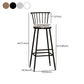 Modern Armless Backrest Counter Stool Steel Milk Tea Shop Bar Stool with Leather Cushion Clearhalo 'Bar Furniture' 'Bar Stools' 'bar_stools' 'furn' 'furn_bar_stools' 'furniture_bar_stools' 'Kitchen & Dining Furniture' 'kitchen&dining_furn' 'kitchen' 'kitchen_furn' Furniture' 4452518