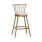 Glam Armless Backrest Counter Stool Steel Milk Tea Shop Bar Stool with Velvet Cushion Pink 1 Piece Counter Stool(26"H) Clearhalo 'Bar Furniture' 'Bar Stools' 'bar_stools' 'furn' 'furn_bar_stools' 'furniture_bar_stools' 'Kitchen & Dining Furniture' 'kitchen&dining_furn' 'kitchen' 'kitchen_furn' Furniture' 4452582