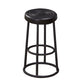 Industrial Armless Backless Counter Stool Steel Cashier Bar Stool with Pedal Black 1 Piece Counter Stool (23.5"H) Clearhalo 'Bar Furniture' 'Bar Stools' 'bar_stools' 'furn' 'furn_bar_stools' 'furniture_bar_stools' 'Kitchen & Dining Furniture' 'kitchen&dining_furn' 'kitchen' 'kitchen_furn' Furniture' 4452838