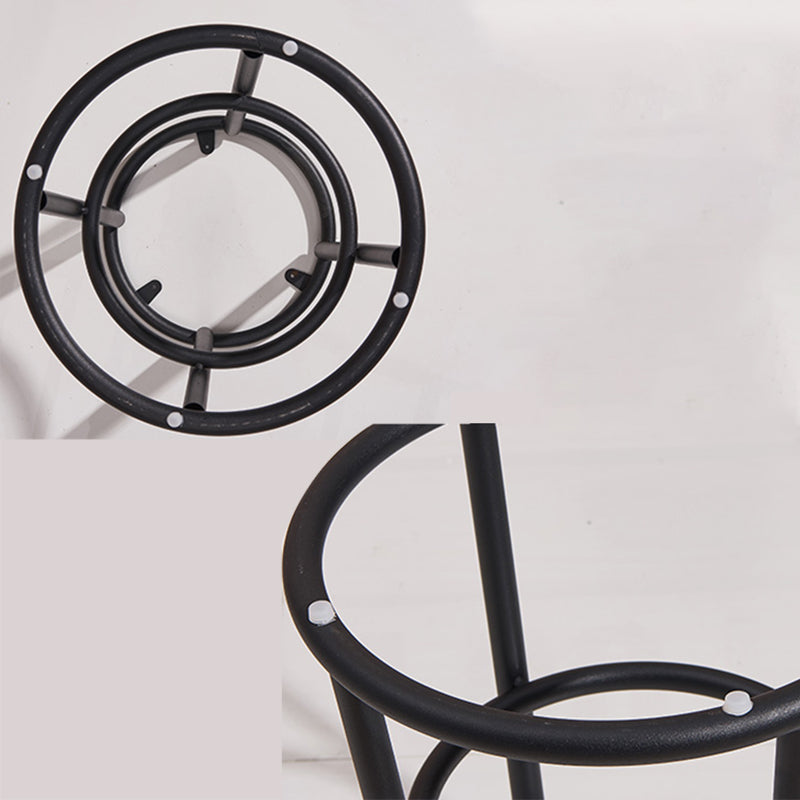 Industrial Armless Backless Counter Stool Steel Cashier Bar Stool with Pedal Clearhalo 'Bar Furniture' 'Bar Stools' 'bar_stools' 'furn' 'furn_bar_stools' 'furniture_bar_stools' 'Kitchen & Dining Furniture' 'kitchen&dining_furn' 'kitchen' 'kitchen_furn' Furniture' 4452839