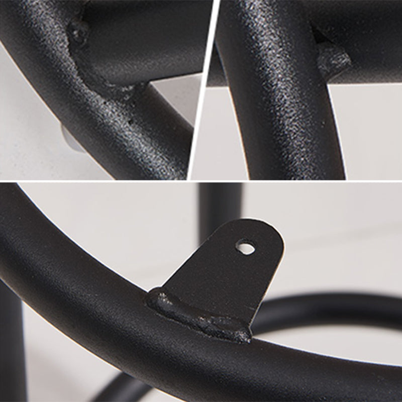 Industrial Armless Backless Counter Stool Steel Cashier Bar Stool with Pedal Clearhalo 'Bar Furniture' 'Bar Stools' 'bar_stools' 'furn' 'furn_bar_stools' 'furniture_bar_stools' 'Kitchen & Dining Furniture' 'kitchen&dining_furn' 'kitchen' 'kitchen_furn' Furniture' 4452841