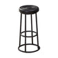 Industrial Armless Backless Counter Stool Steel Cashier Bar Stool with Pedal Black 1 Piece Bar Stool (28" H) Clearhalo 'Bar Furniture' 'Bar Stools' 'bar_stools' 'furn' 'furn_bar_stools' 'furniture_bar_stools' 'Kitchen & Dining Furniture' 'kitchen&dining_furn' 'kitchen' 'kitchen_furn' Furniture' 4452844