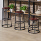 Industrial Armless Backless Counter Stool Steel Cashier Bar Stool with Pedal Clearhalo 'Bar Furniture' 'Bar Stools' 'bar_stools' 'furn' 'furn_bar_stools' 'furniture_bar_stools' 'Kitchen & Dining Furniture' 'kitchen&dining_furn' 'kitchen' 'kitchen_furn' Furniture' 4452845
