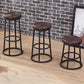 Industrial Armless Backless Counter Stool Steel Cashier Bar Stool with Pedal Clearhalo 'Bar Furniture' 'Bar Stools' 'bar_stools' 'furn' 'furn_bar_stools' 'furniture_bar_stools' 'Kitchen & Dining Furniture' 'kitchen&dining_furn' 'kitchen' 'kitchen_furn' Furniture' 4452848