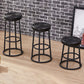 Industrial Armless Backless Counter Stool Steel Cashier Bar Stool with Pedal Clearhalo 'Bar Furniture' 'Bar Stools' 'bar_stools' 'furn' 'furn_bar_stools' 'furniture_bar_stools' 'Kitchen & Dining Furniture' 'kitchen&dining_furn' 'kitchen' 'kitchen_furn' Furniture' 4452850