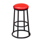 Industrial Armless Backless Counter Stool Steel Cashier Bar Stool with Pedal Red 1 Piece Counter Stool (23.5"H) Clearhalo 'Bar Furniture' 'Bar Stools' 'bar_stools' 'furn' 'furn_bar_stools' 'furniture_bar_stools' 'Kitchen & Dining Furniture' 'kitchen&dining_furn' 'kitchen' 'kitchen_furn' Furniture' 4452868