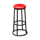 Industrial Armless Backless Counter Stool Steel Cashier Bar Stool with Pedal Red 1 Piece Bar Stool (28" H) Clearhalo 'Bar Furniture' 'Bar Stools' 'bar_stools' 'furn' 'furn_bar_stools' 'furniture_bar_stools' 'Kitchen & Dining Furniture' 'kitchen&dining_furn' 'kitchen' 'kitchen_furn' Furniture' 4452871