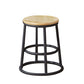 Industrial Armless Backless Counter Stool Steel Cashier Bar Stool with Pedal Natural 1 Piece Short Stool(18"H) Clearhalo 'Bar Furniture' 'Bar Stools' 'bar_stools' 'furn' 'furn_bar_stools' 'furniture_bar_stools' 'Kitchen & Dining Furniture' 'kitchen&dining_furn' 'kitchen' 'kitchen_furn' Furniture' 4452874