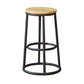 Industrial Armless Backless Counter Stool Steel Cashier Bar Stool with Pedal Natural 1 Piece Counter Stool (23.5"H) Clearhalo 'Bar Furniture' 'Bar Stools' 'bar_stools' 'furn' 'furn_bar_stools' 'furniture_bar_stools' 'Kitchen & Dining Furniture' 'kitchen&dining_furn' 'kitchen' 'kitchen_furn' Furniture' 4452877