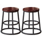 Industrial Armless Backless Counter Stool Steel Cashier Bar Stool with Pedal Crimson 2 Piece Set Short Stool(18"H) Clearhalo 'Bar Furniture' 'Bar Stools' 'bar_stools' 'furn' 'furn_bar_stools' 'furniture_bar_stools' 'Kitchen & Dining Furniture' 'kitchen&dining_furn' 'kitchen' 'kitchen_furn' Furniture' 4452884