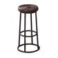 Industrial Armless Backless Counter Stool Steel Cashier Bar Stool with Pedal Brown 1 Piece Bar Stool (28" H) Clearhalo 'Bar Furniture' 'Bar Stools' 'bar_stools' 'furn' 'furn_bar_stools' 'furniture_bar_stools' 'Kitchen & Dining Furniture' 'kitchen&dining_furn' 'kitchen' 'kitchen_furn' Furniture' 4452898