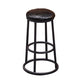 Industrial Armless Backless Counter Stool Steel Cashier Bar Stool with Pedal Gloss Black 1 Piece Counter Stool (23.5"H) Clearhalo 'Bar Furniture' 'Bar Stools' 'bar_stools' 'furn' 'furn_bar_stools' 'furniture_bar_stools' 'Kitchen & Dining Furniture' 'kitchen&dining_furn' 'kitchen' 'kitchen_furn' Furniture' 4452904